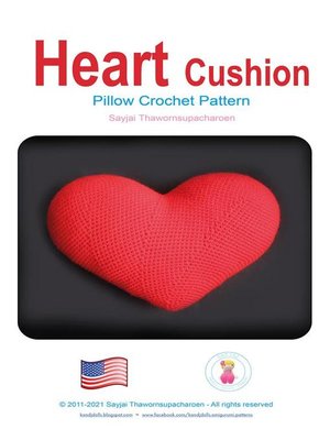 cover image of Heart Cushion Pillow Crochet Pattern